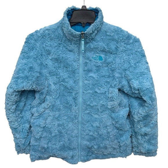 The‎ North Face Mossbud Blue Reversible Jacket Girls Youth Size XL - Picture 1 of 11